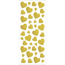 glitterstickers hartjes goud 10 x 24 cm 84-delig