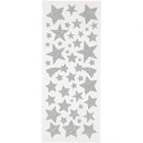 glitterstickers sterren zilver 10 x 24 cm 110-delig