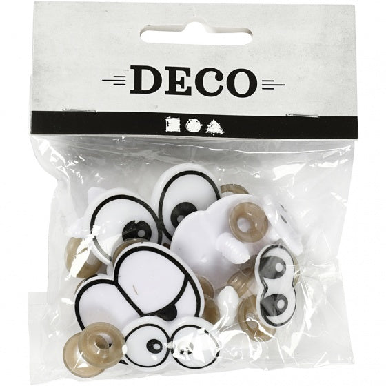 grappige ogen 2-3 cm 9 stuks