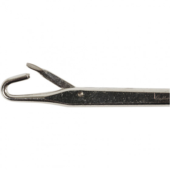 haaknaald 15,5 cm staal/rubber paars