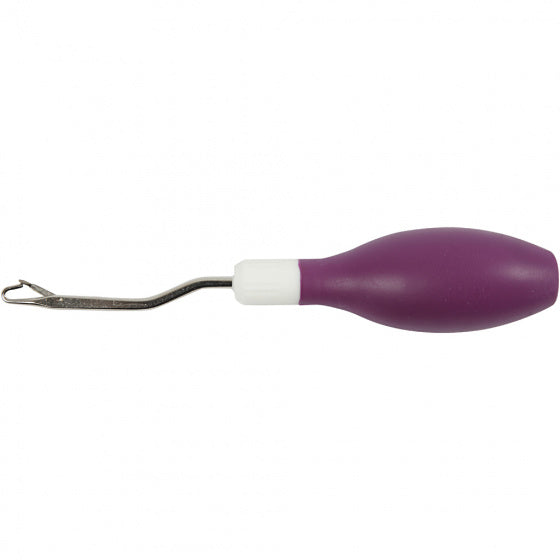 haaknaald 15,5 cm staal/rubber paars