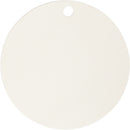 hangdecoratie label 15 cm terracotta wit