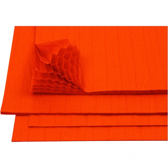 harmonica papier 28 x 17,8 cm 8 stuks oranje