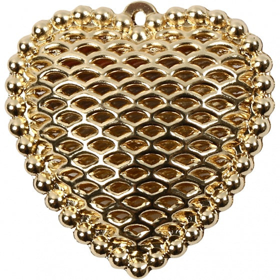 hart 28 x 29 mm goud