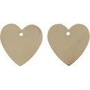hartjes 16 x 17 mm 4 stuks goud