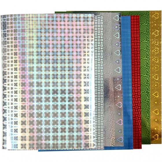 Holografisch papier A4 multicolor 80 stuks