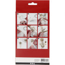 houten Ballerina 23 cm blank/wit 8-delig