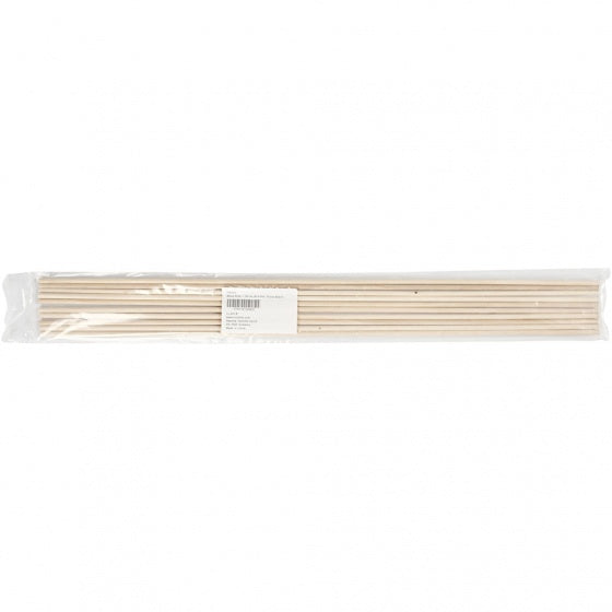 houten bloemstokken 6 mm 60 cm blank 10 stuks