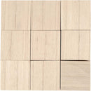 houten blokken 4 x 4 x 4 cm lichtbruin 9 stuks