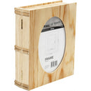 houten boek 21,7 x 18 x 5,6 cm blank per stuk