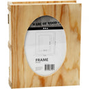 houten boek 21,7 x 18 x 5,6 cm blank per stuk