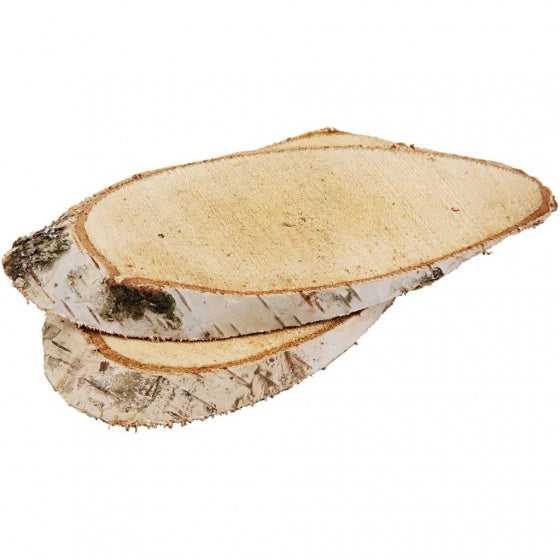 houten boomstamschijven 15x9x0,2 cm 7 stuks