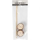 houten display 25 cm 2 stuks 2-delig