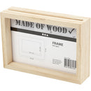 houten dubbelzijdige fotolijst 16x11 cm