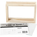 houten dubbelzijdige fotolijst 16x11 cm