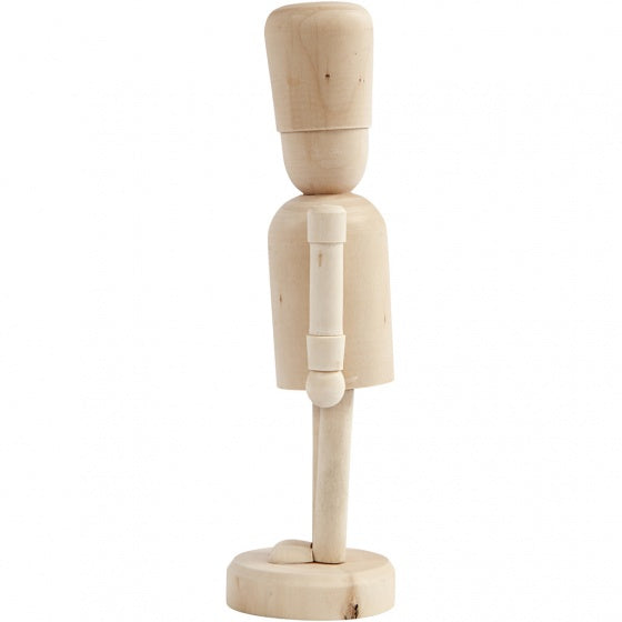 houten figuur Hat 18 cm blank per stuk
