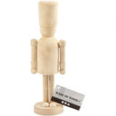houten figuur Hat 18 cm blank per stuk