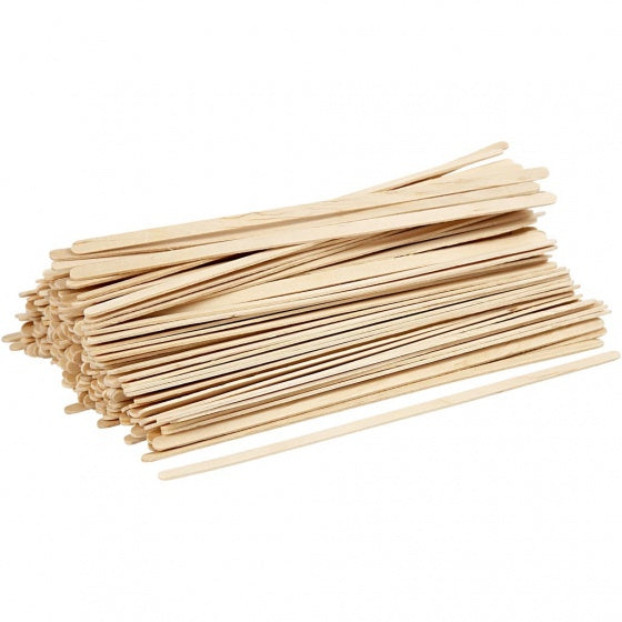 Houten IJslollystokjes Naturel, 200st.