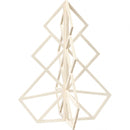 houten kerstboom 60 x 48 cm blank