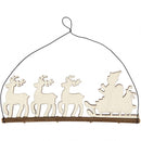 houten Kerstdecoratie 8 cm blank