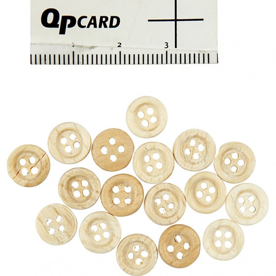 houten knopen 8 mm 50 stuks