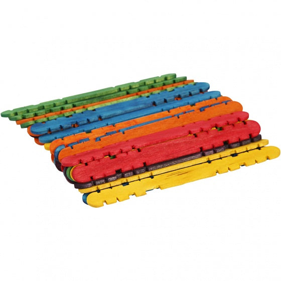 houten knutselset Constructie 11,5 cm multi 30 stuks