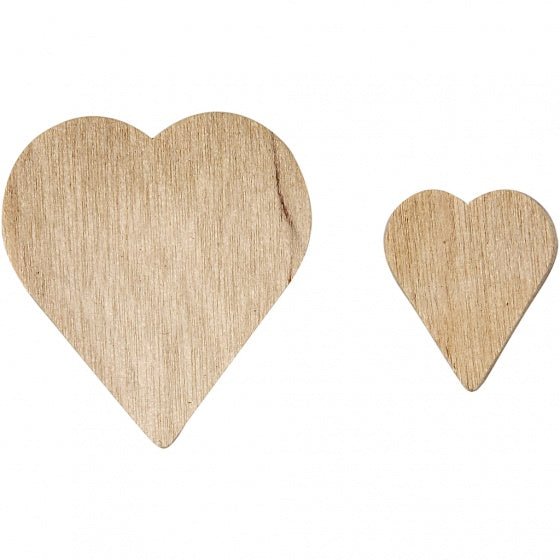 Houten Hartjes, 250st.