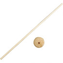 houten knutselset Stok met voet 30 cm per set