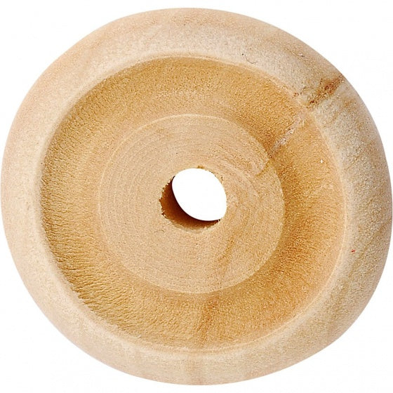 houten knutselset Wielen 24 x 8 mm blank 8 stuks