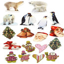 houten labels winter 600 stuks