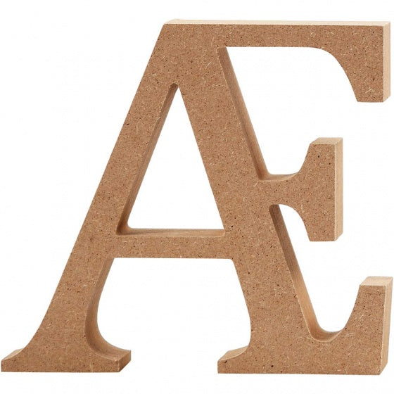 houten letter Æ 13 cm