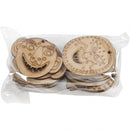 houten maskers 5,5-7 cm blank 24 stuks