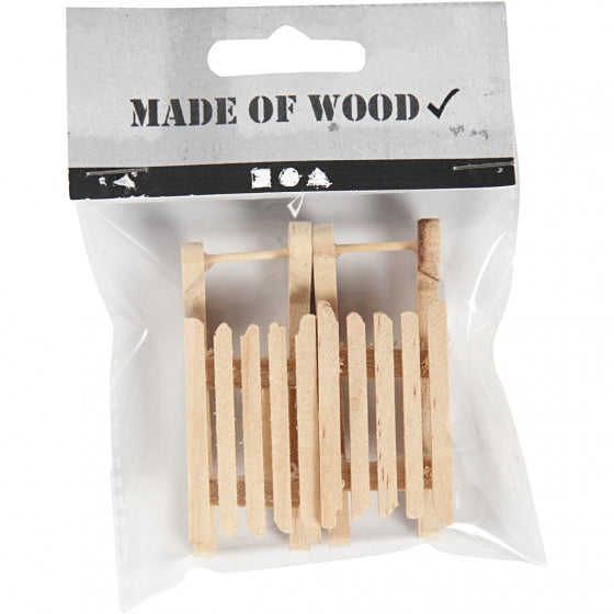 houten slee 6,5 x 2,5 cm blank 2 stuks