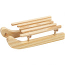 houten slee 6,5 x 2,5 cm blank 2 stuks