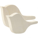 houten vogels 12/14,5 cm blank 6 stuks