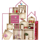 houten voorraaddozen vierkant 15/21/28 cm blank 3 stuks