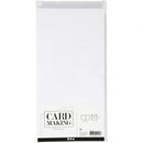 kaarten en enveloppen 15 x 15 cm 50 sets wit