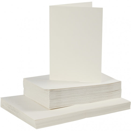 Kaarten en Enveloppen Off-white, 50 Sets