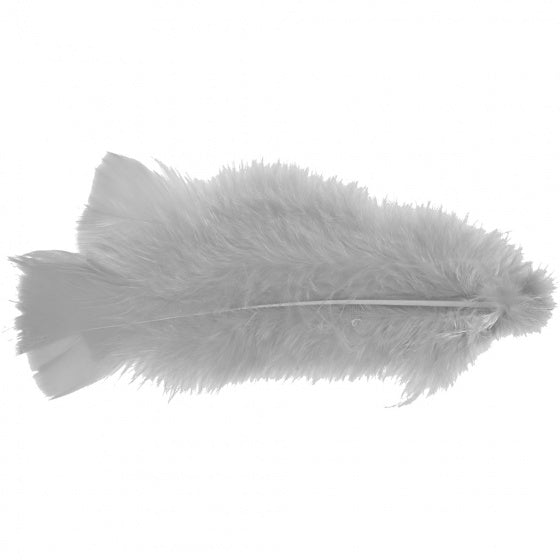 kalkoenveren 11-17 cm wit 18 stuks