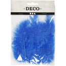 kalkoenveren 5-12 cm blauw 15 stuks