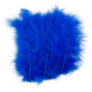 kalkoenveren 5-12 cm blauw 15 stuks