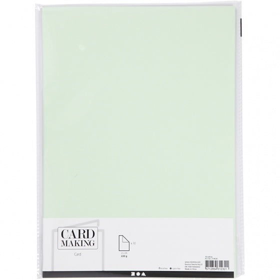 Karton Lichtgroen A4 220g, 10st.