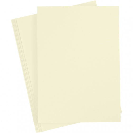 karton 21 x 29,7 cm 10 stuks pastel geel