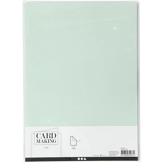 karton 21 x 29,7 cm 10 stuks pastel groen