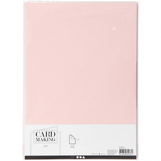 karton 21 x 29,7 cm 10 stuks pastel lichtroze
