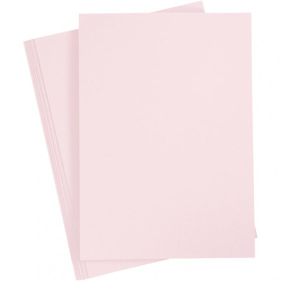 karton 21 x 29,7 cm 10 stuks pastel lichtroze