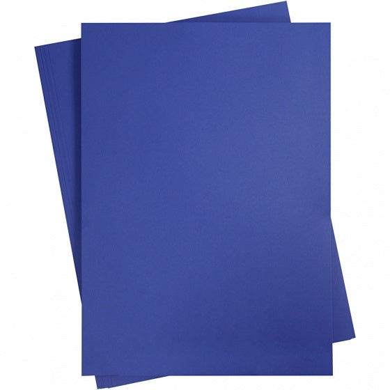 karton donkerblauw 460 x 640 mm 25 vellen