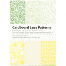 kartonblok 10,5 x 14,8 cm 6 designs 4 kleuren groen/geel