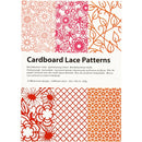 kartonblok 10,5 x 14,8 cm 6 designs 4 kleuren roze/rood