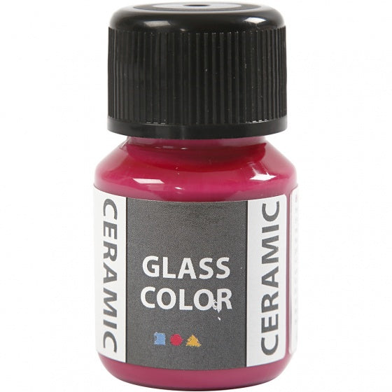 keramiekverf Glass Color 35 ml roze